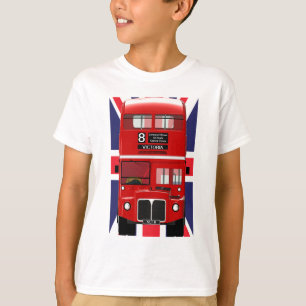 T-shirt Autobus de Londres avec Union Jack