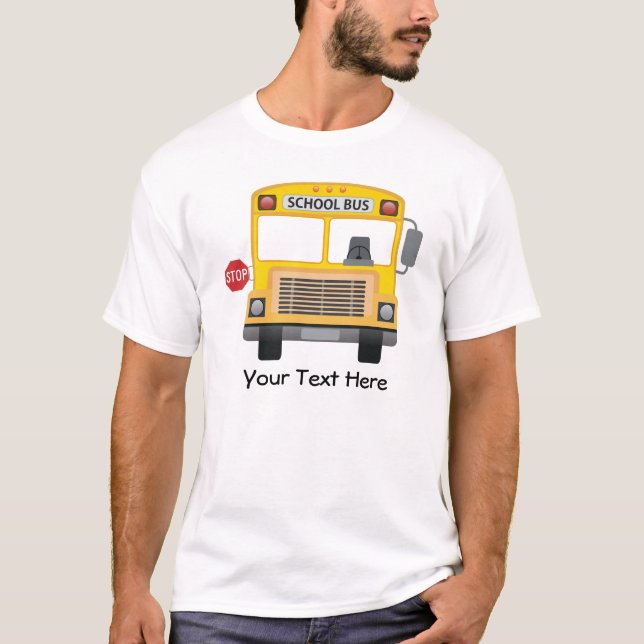 T-shirt Autobus scolaire personnalisable (Devant)