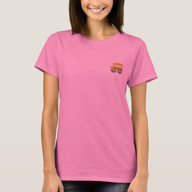 T-shirt Autobus scolaire, RiverFalls le Wisconsin (Devant)