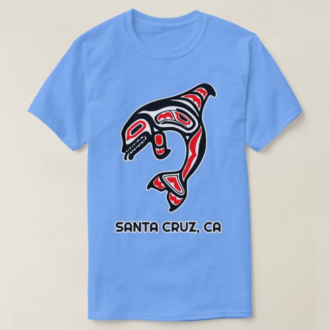 T-shirt Autochtone Américain Cruz Père Noël Californie (Design devant)