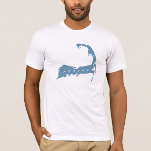 T-shirt autochtone de Cape Cod (bleu)
