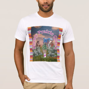 T-shirt autocollant carré de la reine des prairies de hors