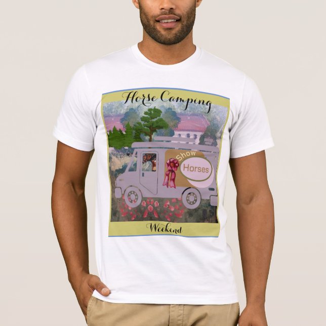 T-shirt Autocollant carré du camping-car (Devant)