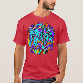 T-shirt autocollant couleur musique