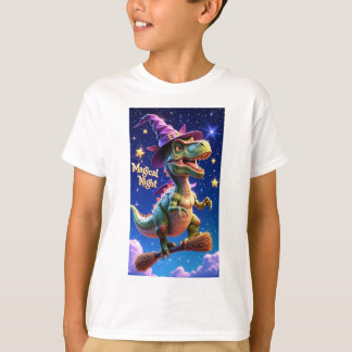 T-shirt Autocollant de dragon 'Nuit Magique' envoûtant