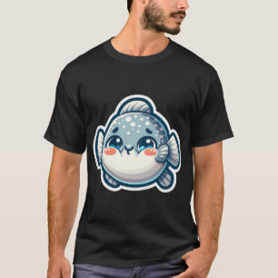 T-shirt Autocollant de poisson-lune mignon – Adorable Mola