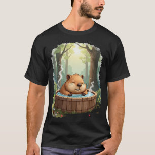 T-shirt Autocollant de relaxation du capybara chill dans u