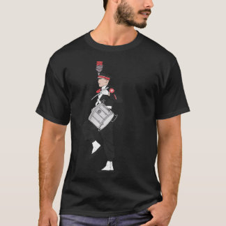 T-shirt Autocollant de tambour de la bande de Marching de