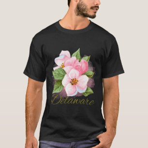 T-shirt Autocollant Fleur de l'État du Delaware Fleur de P