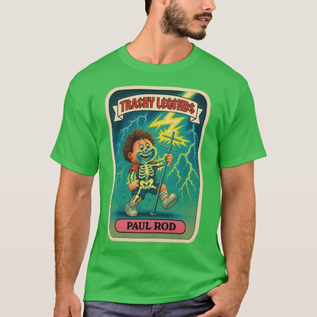 T-shirt Autocollant pour enfant parodie de déchet rétro él (Devant)