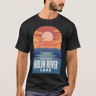 T-shirt Autocollant rétro Sunset du lac Nolin River KY