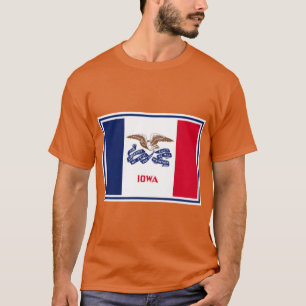 T-shirt Autocollants du drapeau de l'Iowa