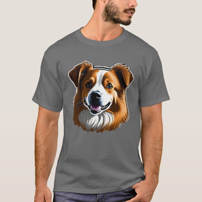 T-shirt autocollants pour chiens pour murs autocollants po (Devant)