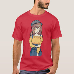 T-shirt Automne Anime Otaku Fille Esthétique Japon Culture