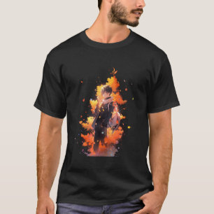 T-shirt Automne automne Anime chute Feuille japonais Otaku
