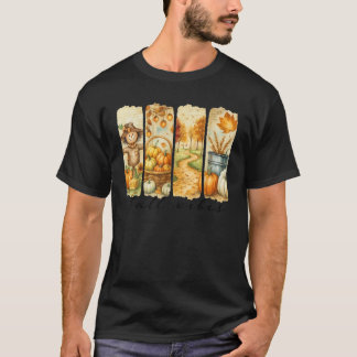 T-shirt Automne Automne Vie Country Femmes Filles Fa