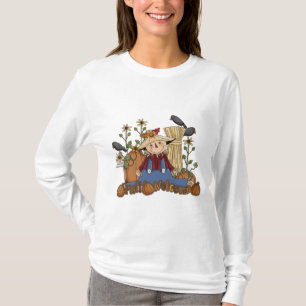 T-shirt "Automne Bienvenue" Scarecrow long