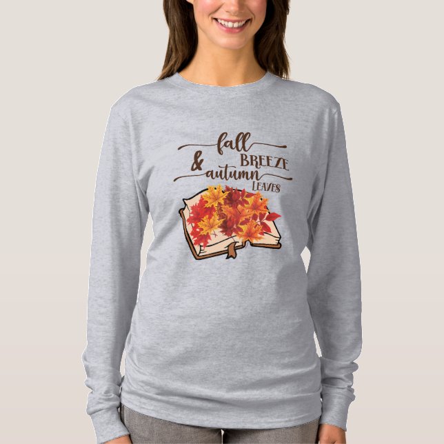 T-shirt Automne Breeze Feuilles d'automne (Devant)