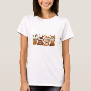 T-shirt Automne Café Citrouille Épice