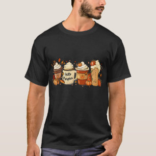 T-shirt Automne Café Citrouille Épice Latte Boissons Autom
