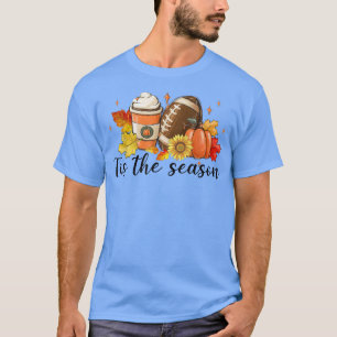 T-shirt Automne C'Est La Saison Leopard Citrouille Rugby H