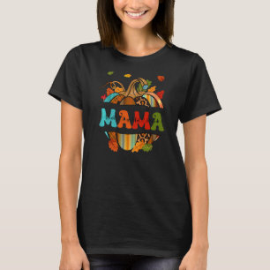 T-shirt Automne Chaussée Mama Merci Grateful Blessé
