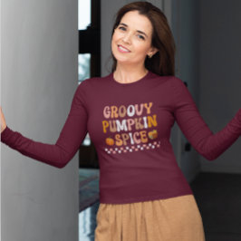 T-shirt Automne Conception Citrouille Super à l'automne