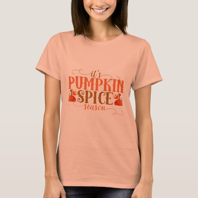 T-shirt Automne de fête mignon de saison d'épice de (Devant)