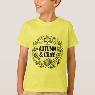 T-shirt Automne & Détente | Lignage artistique à main levé