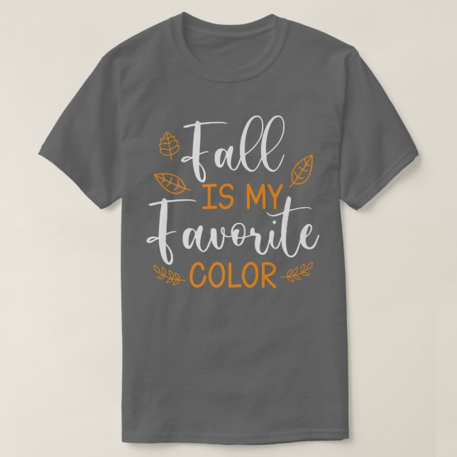 T-shirt Automne Est Ma Couleur PréféréeAutomne Saison Homm (Design devant)