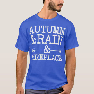 T-shirt Automne et pluie et cheminée