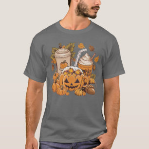 T-shirt Automne Famille Halloween Thanksgiving mignon Auto