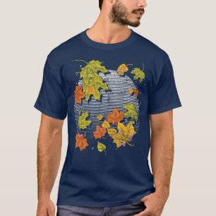T-shirt Automne Feuilles Thanksgiving Nature Botanique F