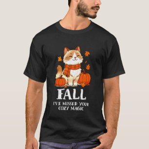 T-shirt Automne J'ai Raté Ta Magie Cosy Chat D'automne Amo