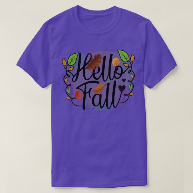 T-shirt Automne Laisser Lover Automne automne est ma coule (Design devant)