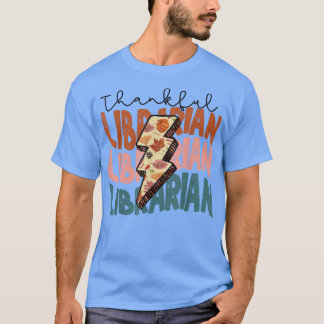 T-shirt Automne Saison Automne Merci Bibliothécaire Thanks