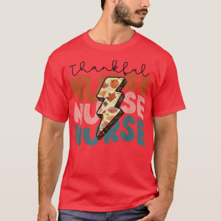 T-shirt Automne Saison Automne Merci Infirmière Thanksgivi