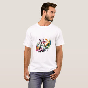 T-shirt "Automne Sept Fois, Levez-Vous Huit - Inspirationn