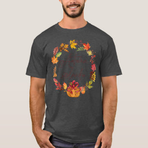 T-shirt Automne Splendor Cute Fall Leaves Automne Citrouil