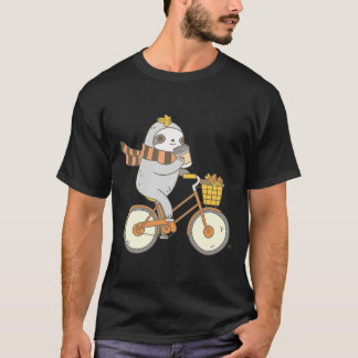 T-shirt Automne Vélo Sloth