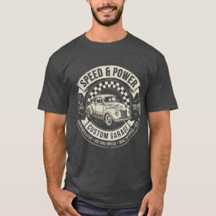 T-shirt automobile de collection vitesse et puissance