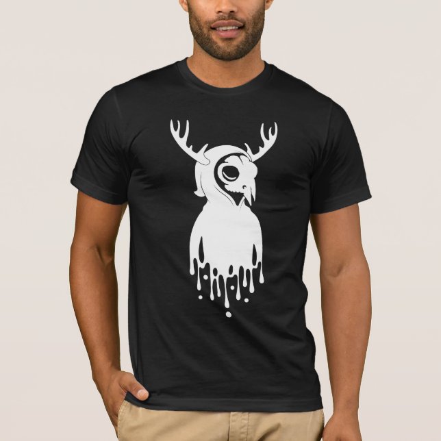 T-shirt AUTOPORTRAIT : BLANC sur la série de noir (Devant)