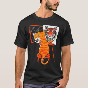 T-shirt Autoportrait de chat