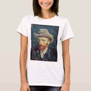 T-shirt Autoportrait de Van Gogh avec Casquette Grey Felt