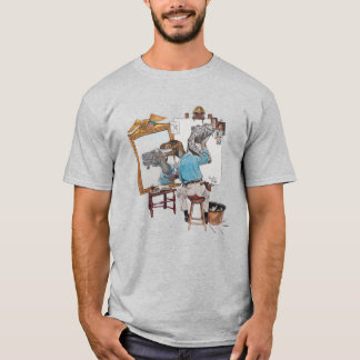 T-shirt Autoportrait triple Velocirapt