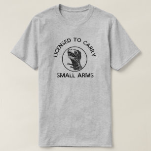 T-shirt Autorisé à porter le Tyrannosaurus de Trex d'armes