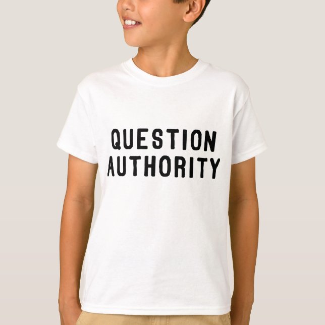T-shirt Autorité de question (Devant)