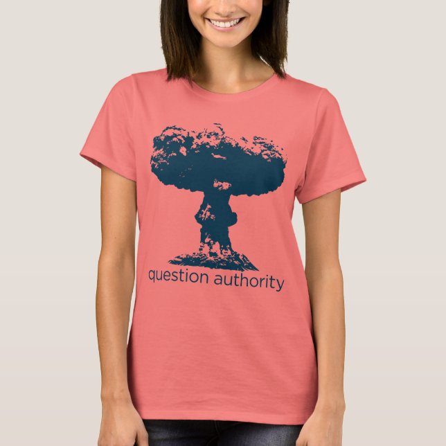 T-shirt Autorité des questions Chemise à nuage de champign (Devant)