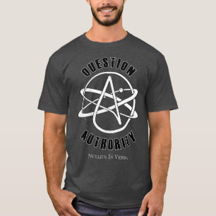 T-shirt Autorité des questions Chemise athée américaine -2