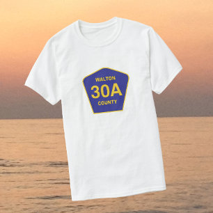 T-shirt Autoroute 30A Walton Comté Floride